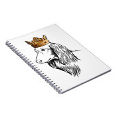 竜毛大俊犬クラウン付き ノートブック (右側)