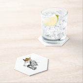 竜毛大俊犬クラウン付き ペーパーコースター (インサイチュ)