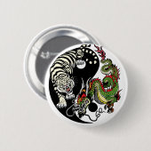 竜虎陰陽 缶バッジ (正面&裏面)