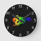 竜 ラウンド壁時計 (正面)