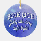 章の友人を一緒に始めているブッククラブ セラミックオーナメント (裏面)