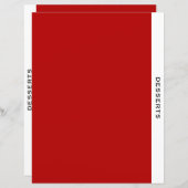 章分割線 |デザート |赤と白 (正面/裏面)