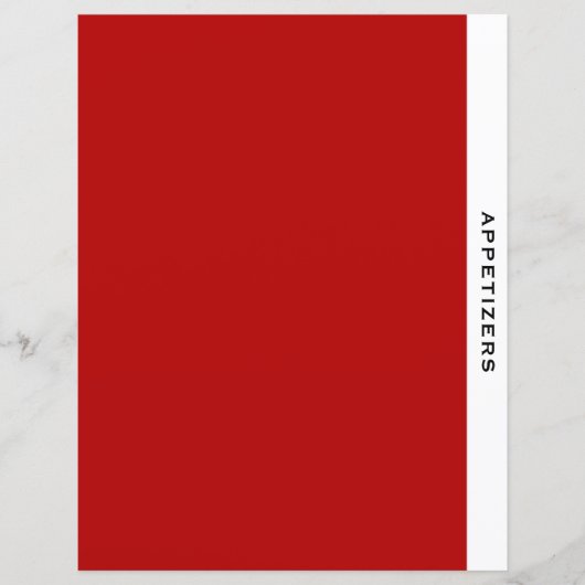 章分割線 |前菜 |赤と白 (正面)