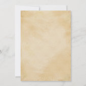 童話の中世のライトニング結婚原稿 招待状 (裏面)