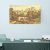 童話の城のヴィンテージイラストレーション背景 横断幕 (トレードショー)