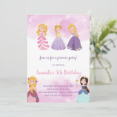 童話の城パーティーカード 招待状 (スタンド正面)