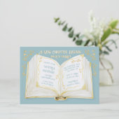 童話の新着章男の赤ちゃんシャワー 招待状 (スタンド正面)