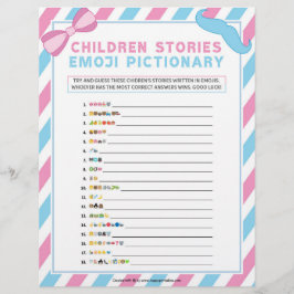 童話の絵文字[ジェンダー・サプライズ} レターヘッド