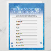 童話の絵文字[スノウイ・ブルー] レターヘッド (正面/裏面)