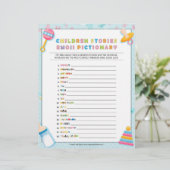 童話の絵文字[ベビーの基本（青）] レターヘッド (スタンド正面)