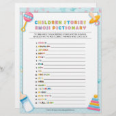 童話の絵文字[ベビーの基本（青）] レターヘッド (正面/裏面)