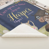 童話ストーリーブックブランケパーソナライズされたット シェルパブランケット (3/4)