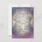 童話ファンタジーお洒落ルネッサンス結婚ズ サンキューカード (裏面)