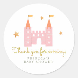 童話プリンセスドラゴンギフトステッカー ラウンドシール