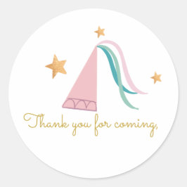 童話プリンセスドラゴンギフトステッカー ラウンドシール