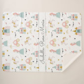 童話プリンセスパターンシェルパブランケット シェルパブランケット (正面(横))