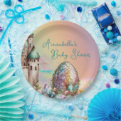 童話ベビードラゴンエッグオンレインボー ペーパープレート (パーティー)