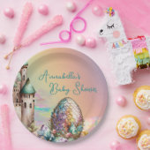 童話ベビードラゴンエッグオンレインボー ペーパープレート (パーティー)