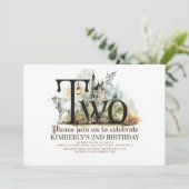 童話ユニコーンドラゴン魔法城2nd誕生日 招待状 (スタンド正面)