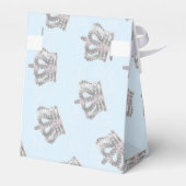 童話ヴィンテージクラウンブルーパーティーの好意ボックス フェイバーボックス (裏面サイド)