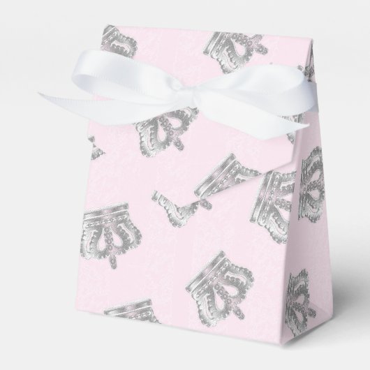 童話ヴィンテージクラウンプリンセスパーティー好意ボックス フェイバーボックス (正面サイド)