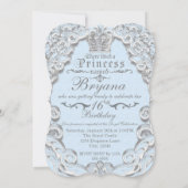 童話ヴィンテージストーリーブックブルー招待状 招待状 (裏面)