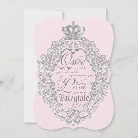 童話ヴィンテージストーリーブック結婚式招待状 招待状 (正面)