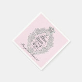 童話ヴィンテージワンズオンプリンセスパーティーナプキンス スタンダードカクテルナプキン (角)