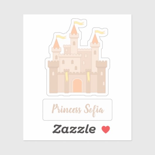童話中世王室のプリンセス城 シール (シート)