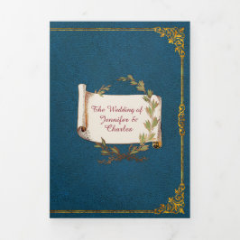 童話結婚の写真 三つ折り招待状