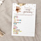 童話絵文字テディベアカード 招待状