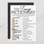 童話絵文字ピキョーベビーシャワーゲーム 招待状 (正面/裏面)