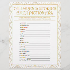 童話絵文字[ゴールデン・ライン] レターヘッド