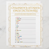 童話絵文字[ゴールデン・ライン] レターヘッド (正面/裏面)