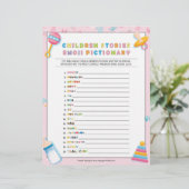 童話絵文字[ベビーの基本ピンク] レターヘッド (スタンド正面)