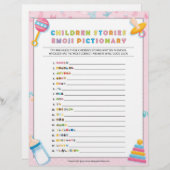 童話絵文字[ベビーの基本ピンク] レターヘッド (正面/裏面)