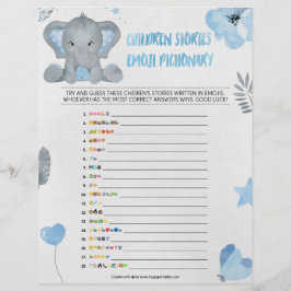 童話絵文字[ベビーゾウ] レターヘッド