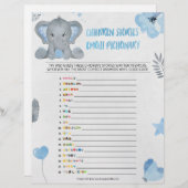 童話絵文字[ベビーゾウ] レターヘッド (正面/裏面)