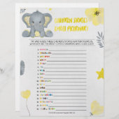 童話絵文字[ベビーゾウ] レターヘッド (正面/裏面)