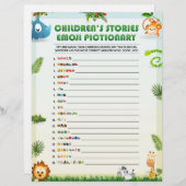 童話絵文字[動物テーマ] レターヘッド (正面/裏面)