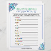 童話絵文字[青フローラ] レターヘッド (正面/裏面)