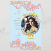 童話Sweet sixteenプリンセス写真 メニュー (正面/裏面)