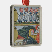 、童謡に基づくアルファベットからE-F メタルオーナメント (右)