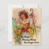 童謡のテーマのパーティーの誕生日の招待状 招待状 (正面)