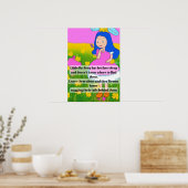 童謡アニメーションのかわいいリトル・ボピープが羊をなくした ポスター (キッチン)