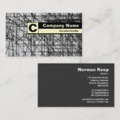 端によって分類されるモノグラム-足場 名刺 (正面/裏面)