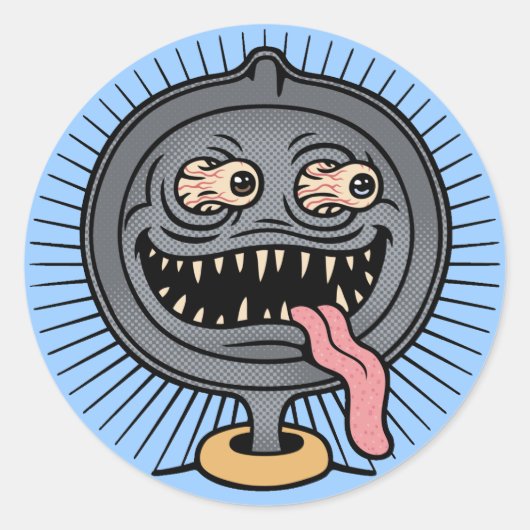 端に画面移動 ラウンドシール (正面)