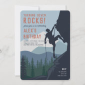 端に |キッズロック登山誕生日パーティー 招待状 (正面)