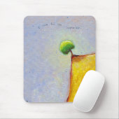 端のおもしろいの感動的な芸術の反抗的な木 マウスパッド (マウス)