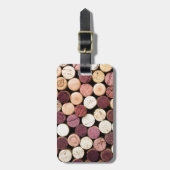 端のコルク ラゲッジタグ (正面縦)